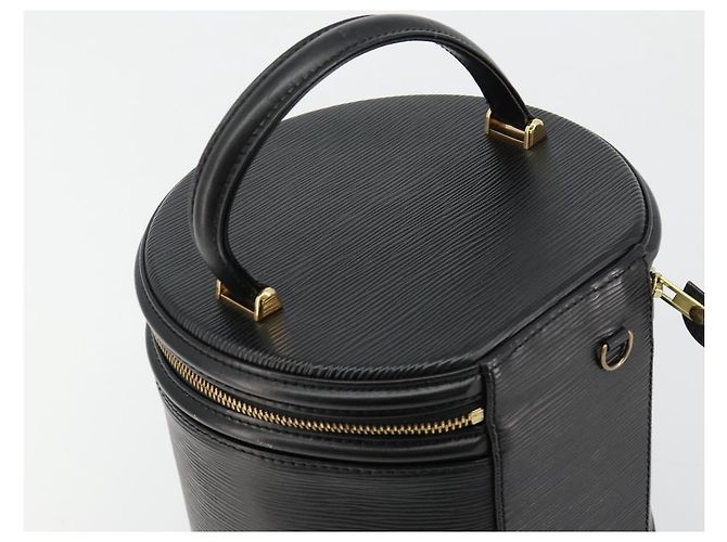 Borsa LOUIS VUITTON Epi Cannes Nera M48032 LV Auth 181175 Nero - vista 6