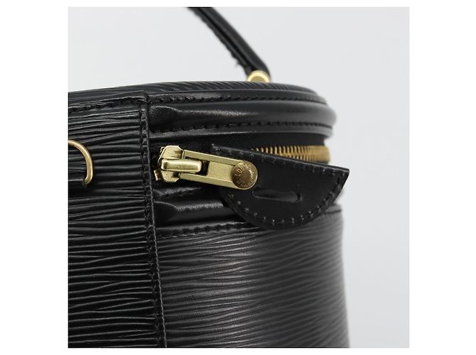 Borsa LOUIS VUITTON Epi Cannes Nera M48032 LV Auth 181175 Nero - vista 9