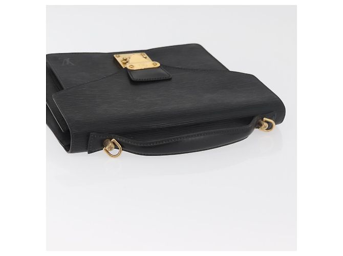LOUIS VUITTON Borsa Epi Monceau 28 Nera M52122 LV Auth BA12742 Nero - vista 6