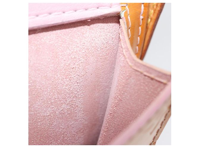LOUIS VUITTON Monogram Vernis Motto Pouch Marshmallow Pink M91312 Auth BA12888 - Ansicht 12