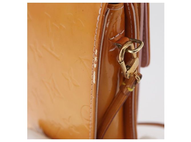 LOUIS VUITTON Monogram Vernis Motto Pouch Marshmallow Pink M91312 Auth BA12888 - Ansicht 8