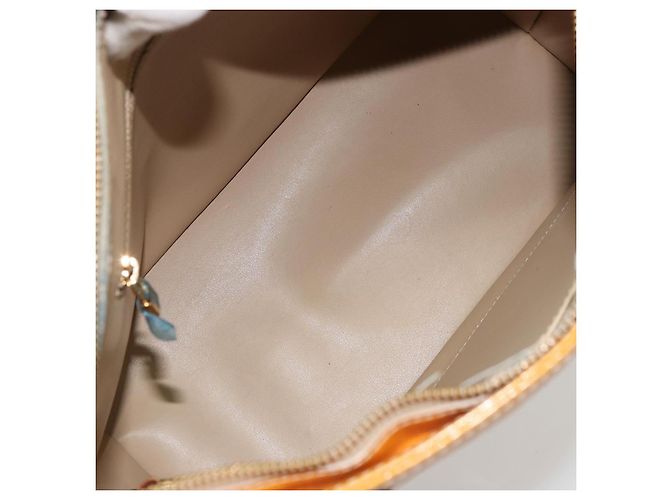 LOUIS VUITTON Borsa Monogram Vernis Houston Beige M91004 LV Auth BA12771 - vista 11