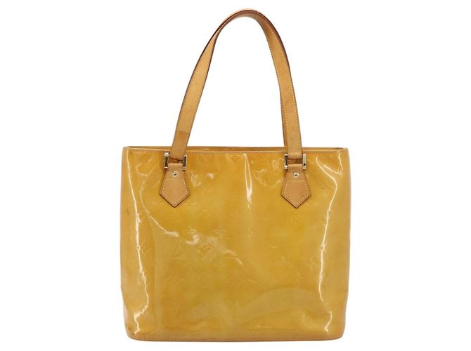 LOUIS VUITTON Borsa Monogram Vernis Houston Beige M91004 LV Auth BA12771 - vista 13