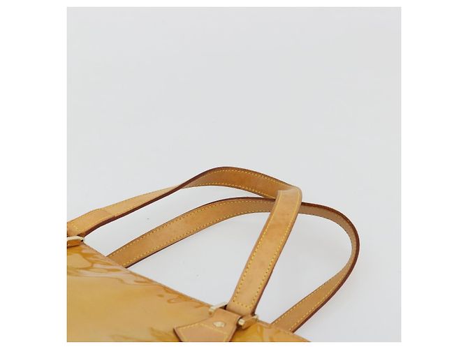 LOUIS VUITTON Borsa Monogram Vernis Houston Beige M91004 LV Auth BA12771 - vista 14