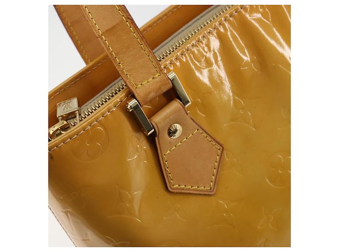 LOUIS VUITTON Borsa Monogram Vernis Houston Beige M91004 LV Auth BA12771 - vista 18