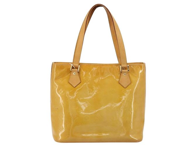 LOUIS VUITTON Borsa Monogram Vernis Houston Beige M91004 LV Auth BA12771 - vista 2