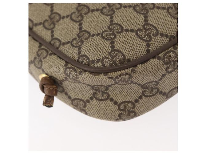 Borsa a tracolla GUCCI GG Supreme PVC Beige Oro 116 02 606 Auth BA12707 D'oro - vista 12