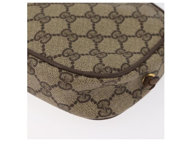 Borsa a tracolla GUCCI GG Supreme PVC Beige Oro 116 02 606 Auth BA12707 D'oro - vista 13