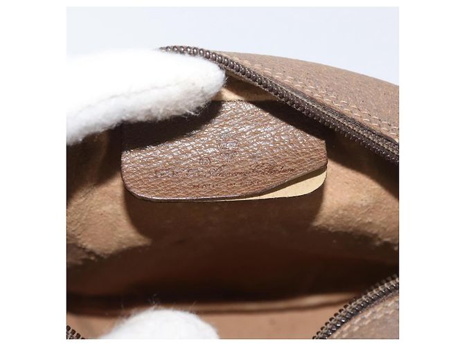 Borsa a tracolla GUCCI GG Supreme PVC Beige Oro 116 02 606 Auth BA12707 D'oro - vista 16