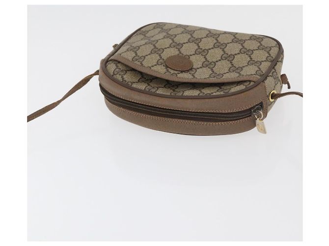 Borsa a tracolla GUCCI GG Supreme PVC Beige Oro 116 02 606 Auth BA12707 D'oro - vista 6