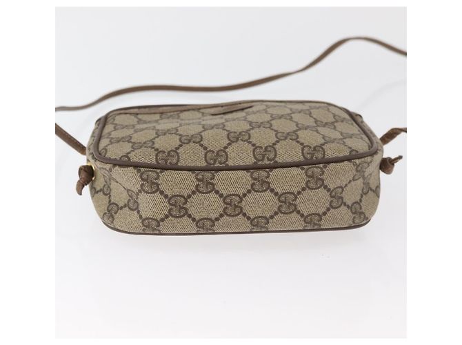 Borsa a tracolla GUCCI GG Supreme PVC Beige Oro 116 02 606 Auth BA12707 D'oro - vista 9