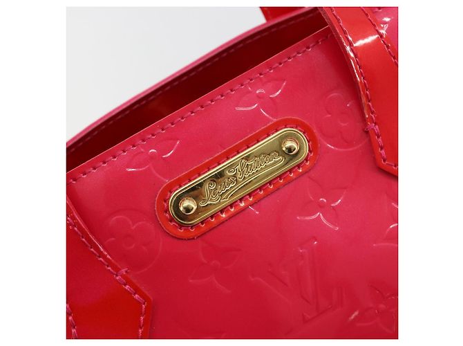 LOUIS VUITTON Borsa Monogram Vernis Wilshire PM Rose Pop M93643 Auth 180668 Rosa - vista 10