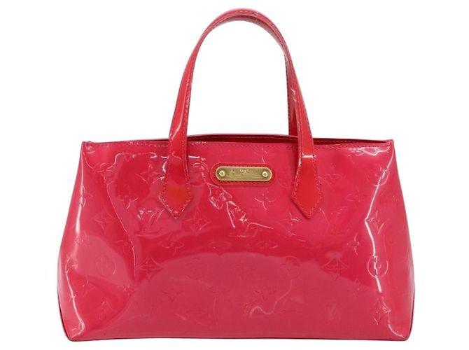 LOUIS VUITTON Borsa Monogram Vernis Wilshire PM Rose Pop M93643 Auth 180668 Rosa - vista 13