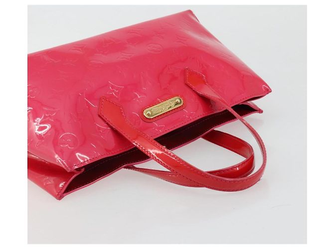 LOUIS VUITTON Borsa Monogram Vernis Wilshire PM Rose Pop M93643 Auth 180668 Rosa - vista 6