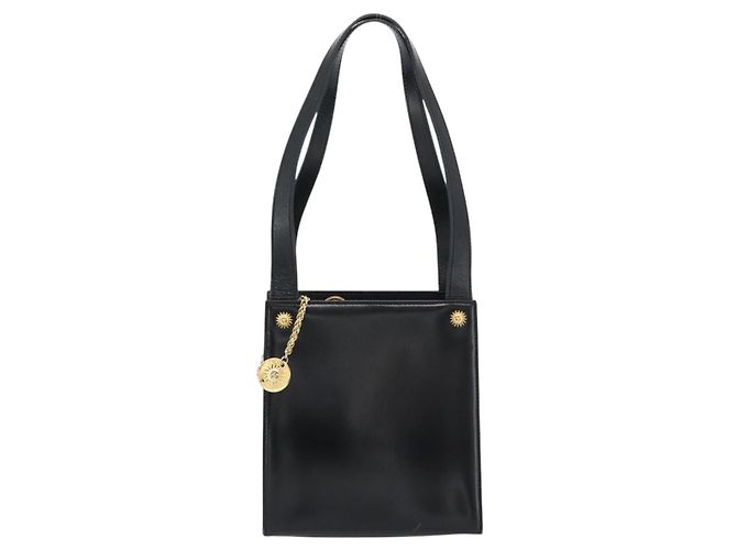 Borsa a Spalla Gianni Versace in Pelle Nera e Oro Auth ka4376A Nero D'oro - vista 13