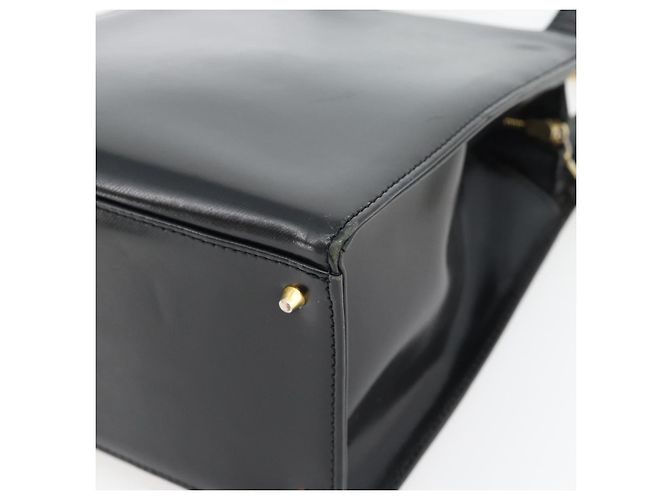 Borsa a Spalla Gianni Versace in Pelle Nera e Oro Auth ka4376A Nero D'oro - vista 15