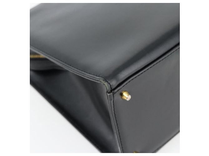 Borsa a Spalla Gianni Versace in Pelle Nera e Oro Auth ka4376A Nero D'oro - vista 16