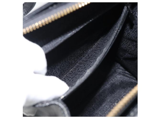 Borsa a Spalla Gianni Versace in Pelle Nera e Oro Auth ka4376A Nero D'oro - vista 21