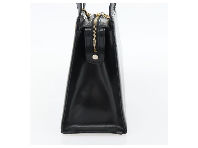Borsa a Spalla Gianni Versace in Pelle Nera e Oro Auth ka4376A Nero D'oro - vista 4