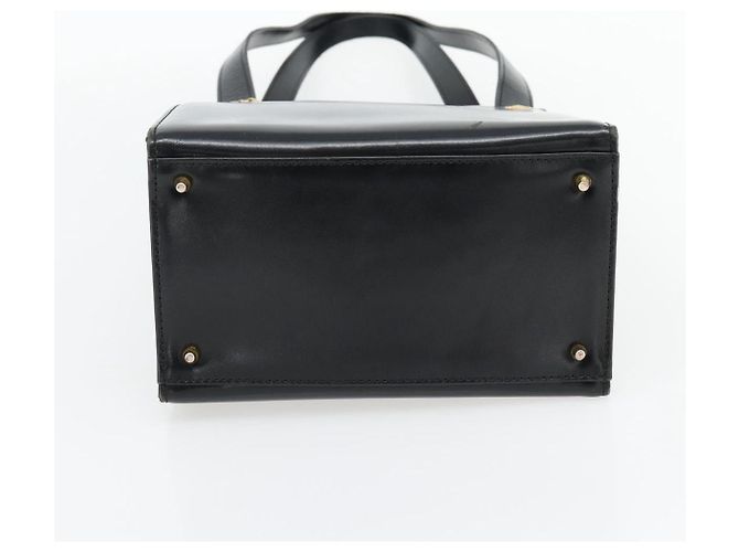 Borsa a Spalla Gianni Versace in Pelle Nera e Oro Auth ka4376A Nero D'oro - vista 5