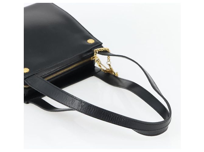 Borsa a Spalla Gianni Versace in Pelle Nera e Oro Auth ka4376A Nero D'oro - vista 7