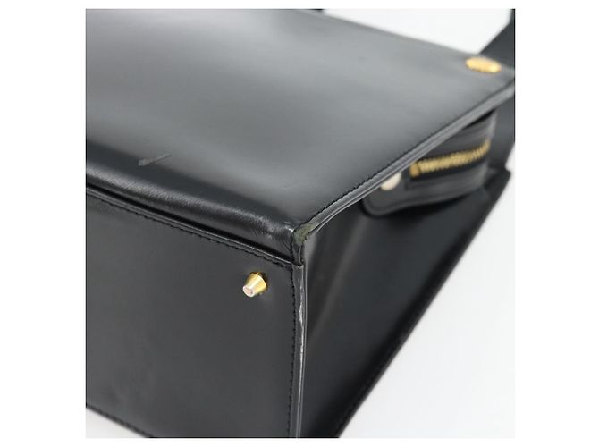 Borsa a Spalla Gianni Versace in Pelle Nera e Oro Auth ka4376A Nero D'oro - vista 9