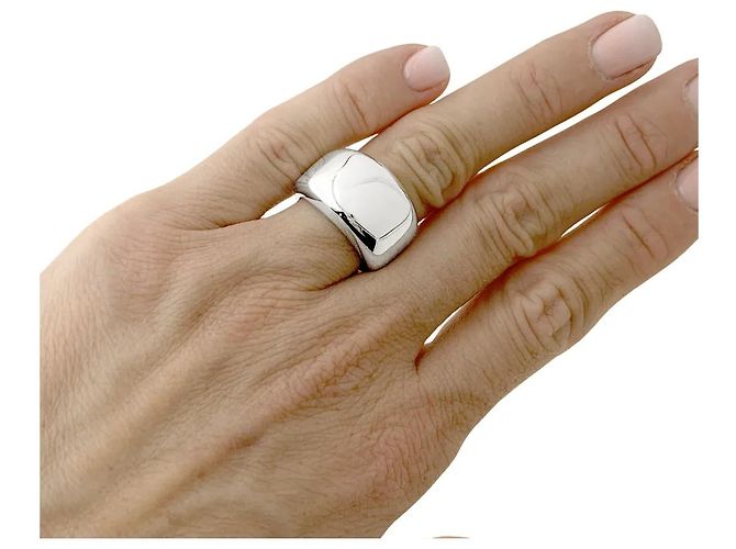 Anello Cartier, "Nouvelle vague" or blanc. - vista 5