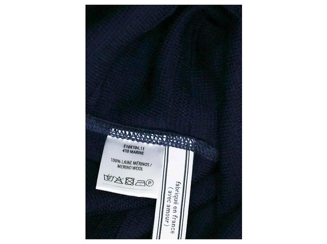 Ami Pull marine Bleu Marine - vue 5