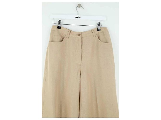 Autre Marque Calça larga dourada Dourado - vista 2