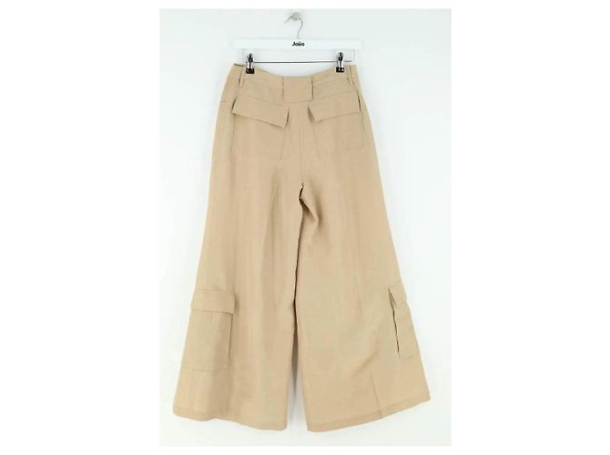 Autre Marque Calça larga dourada Dourado - vista 3