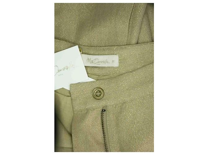 Autre Marque Calça larga dourada Dourado - vista 4