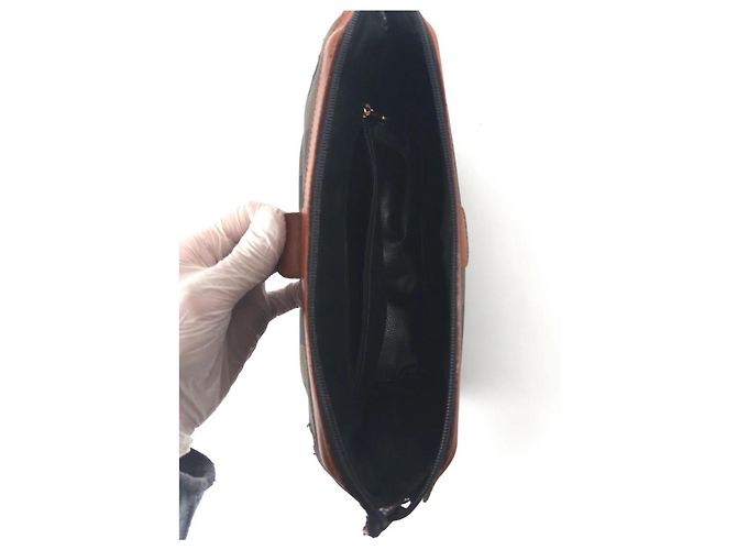 Fendi Zucca Canvas Pochette Braun Schwarz - Ansicht 10