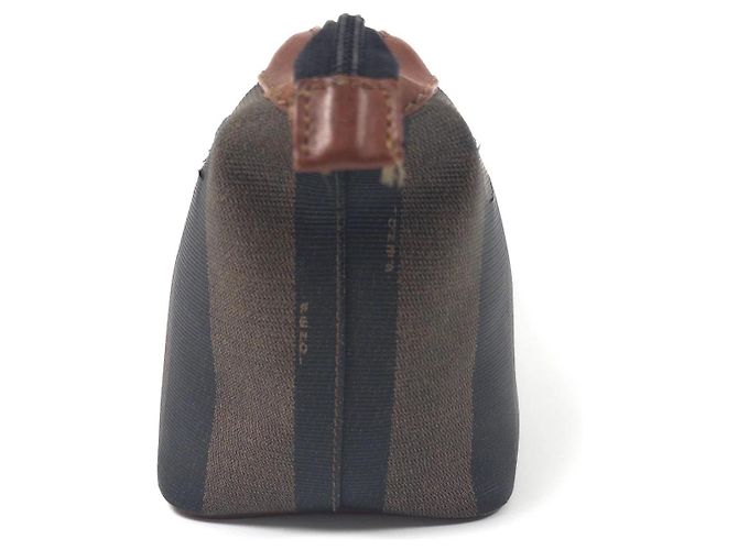 Fendi Zucca Canvas Pochette Braun Schwarz - Ansicht 3