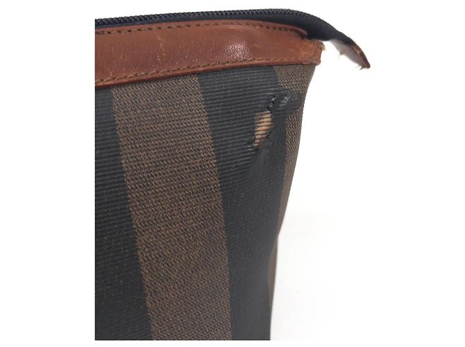 Fendi Zucca Canvas Pochette Braun Schwarz - Ansicht 7