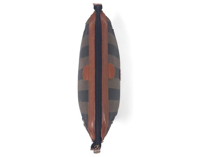 Fendi Zucca Canvas Pochette Braun Schwarz - Ansicht 9