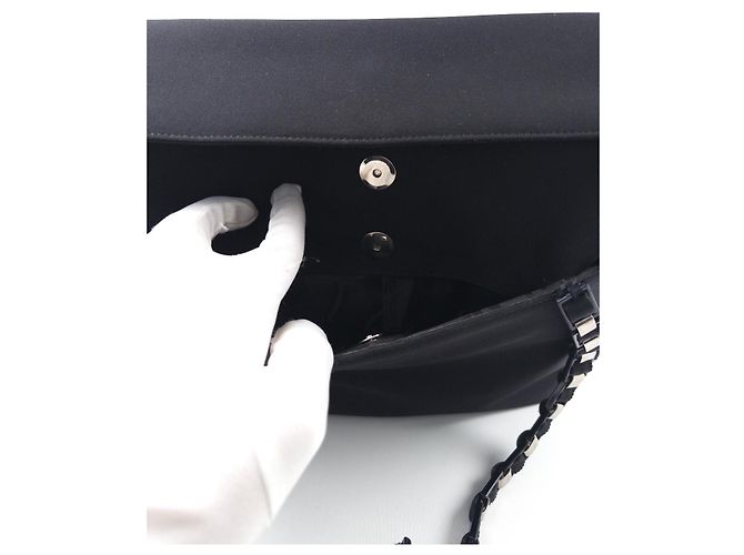 Gancini Salvatore Ferragamo Borsa a tracolla in nylon Nero - vista 5