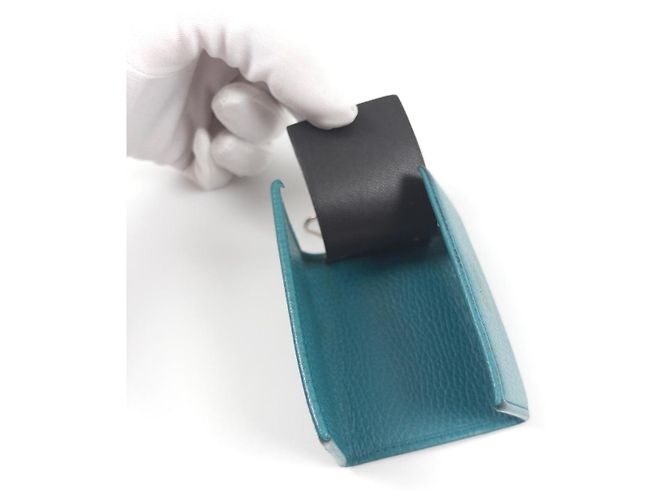 Llavero Gucci de cuero Azul - vista 5