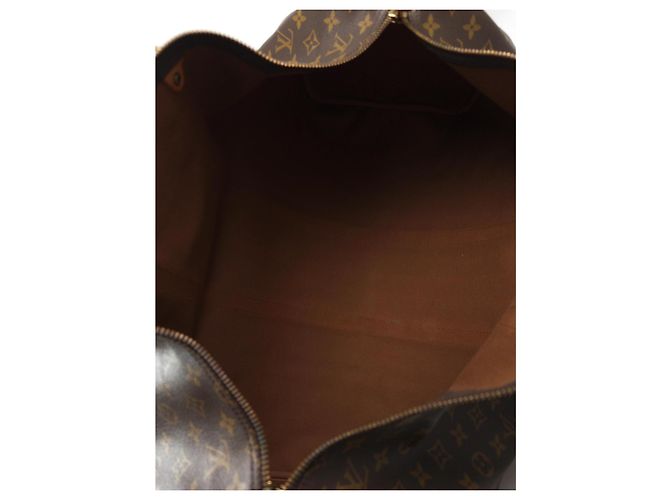 Louis Vuitton Keepall 55 Monogram Canvas Marrone Monogramma - vista 3