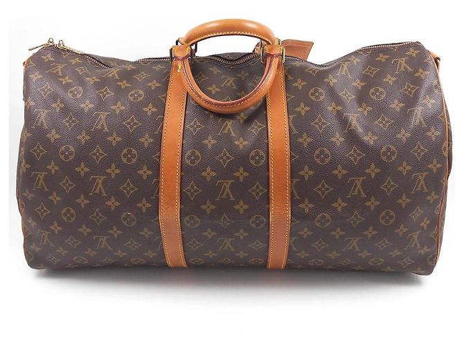Louis Vuitton Keepall 55 Monogram Canvas Marrone Monogramma - vista 2