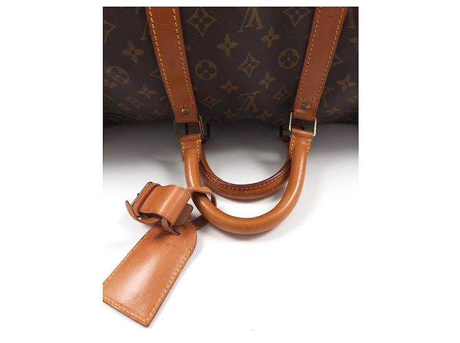 Louis Vuitton Keepall 55 Monogram Canvas Marrone Monogramma - vista 4