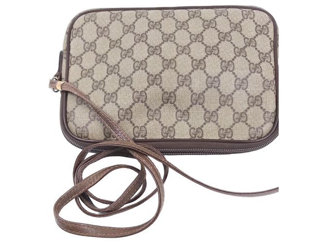 Gucci Borsa a Tracolla Monogramma GG Marrone - vista 2