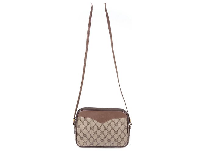 Gucci Borsa a Tracolla Monogramma GG Marrone - vista 3