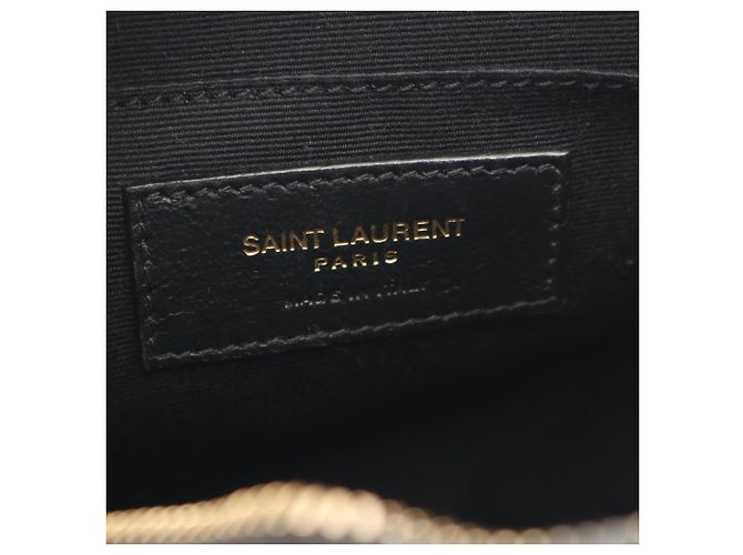 Bolsa de ombro Yves Saint Laurent em vinil com monograma Preto - view 4