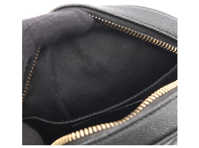 Bolsa de ombro Yves Saint Laurent em vinil com monograma Preto - view 5