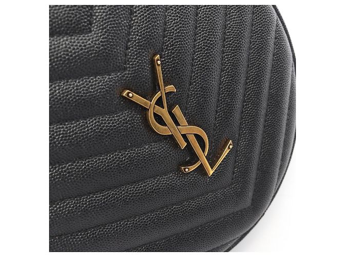 Bolsa de ombro Yves Saint Laurent em vinil com monograma Preto - view 6
