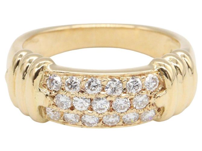 Anello a fascia in oro giallo 18K Van Cleef & Arpels - vista 2