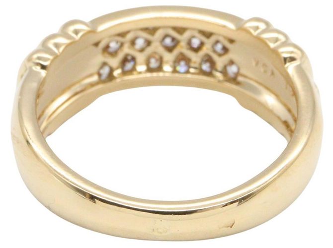 Anello a fascia in oro giallo 18K Van Cleef & Arpels - vista 3