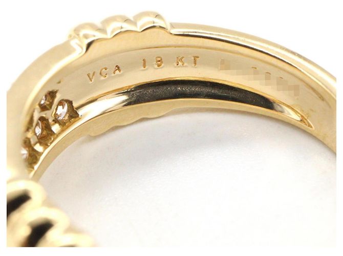 Anello a fascia in oro giallo 18K Van Cleef & Arpels - vista 4