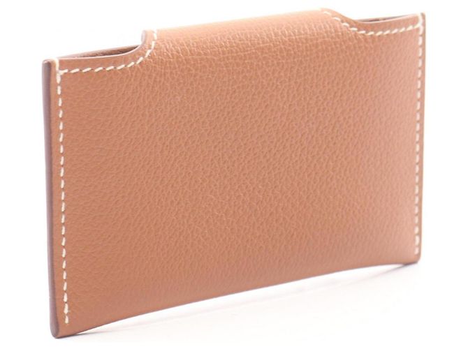 Hermès Tarjetero Iliade Hermes Castaño Dorado - vista 2
