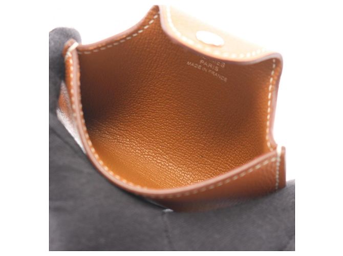 Hermès Tarjetero Iliade Hermes Castaño Dorado - vista 3